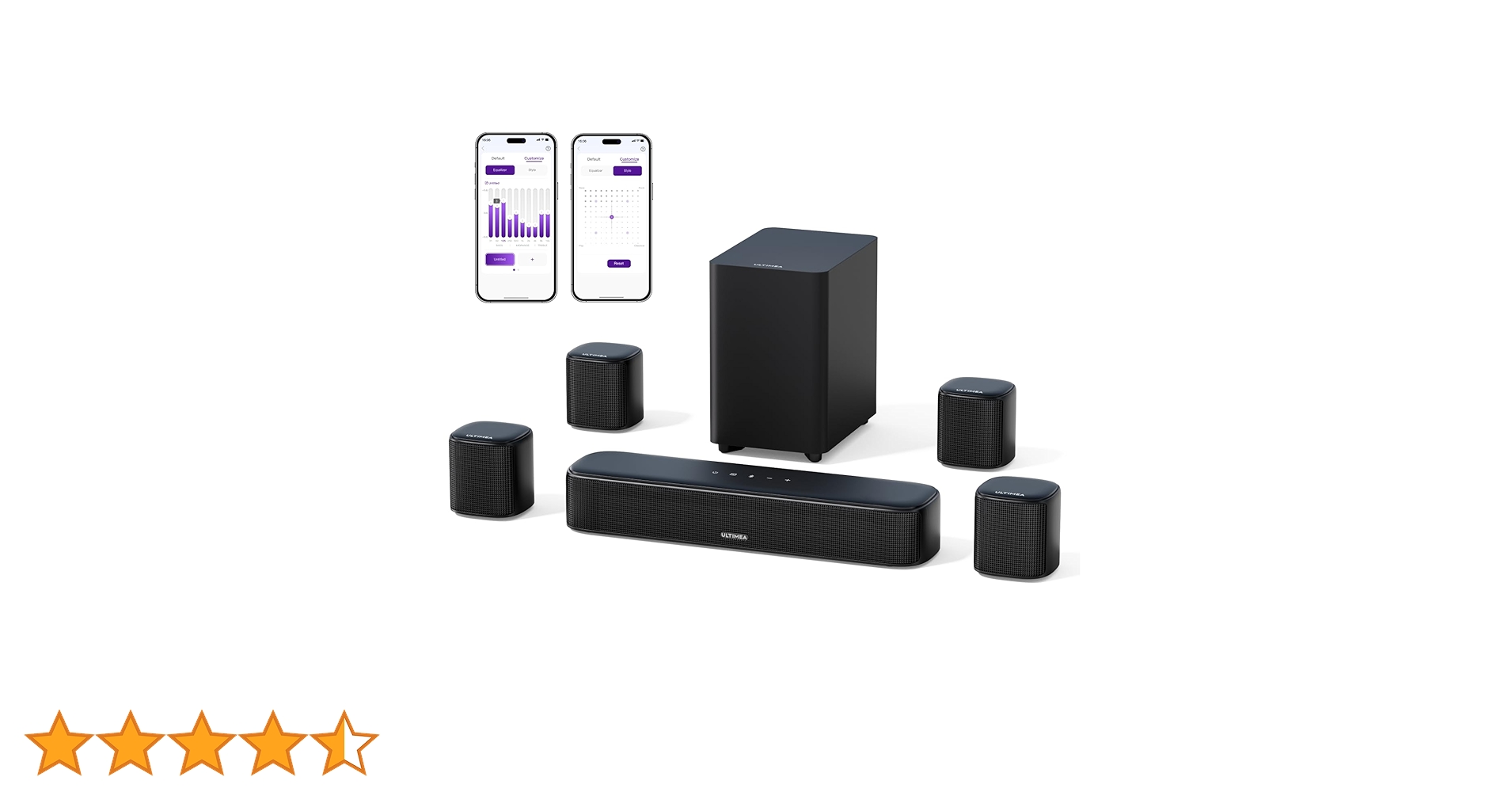 ULTIMEA サウンドバーセット Amazon.co.jp: ULTIMEA サウンドバー 5.1ch テレビ スピーカー